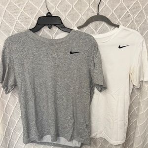 Two pack nike shirts. great condition; no staining.